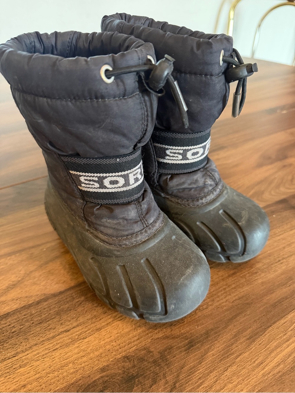 Sorel Kids Black & Gray Insulated Snow Boots